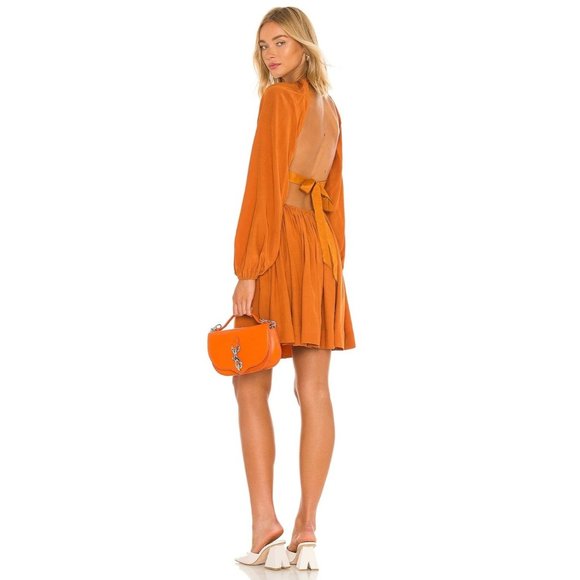 LPA Allard Cutout Dress in Rust Medium